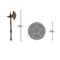 Design Toscano Violet-le-Duc Medieval Lion Cast Iron Display Battle Pick Axe