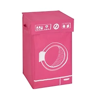 Honey Can Do Pink Washer Graphic Hamper