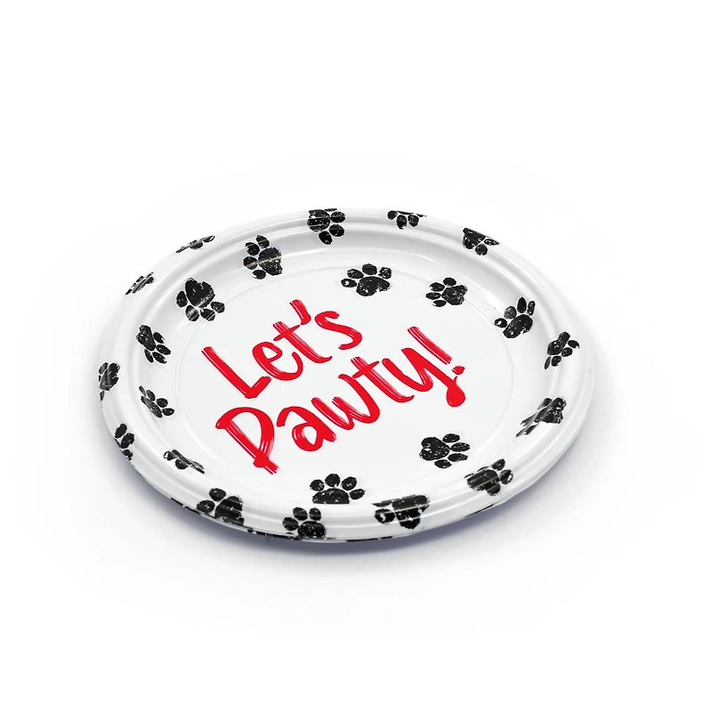 Assorted Pet Picks 7" Pet Party Plastic Plates, 5pc. by Fab Finds
