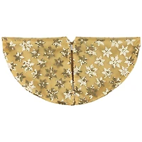 20" Gold Sequin Snowflake Mini Tree Skirt