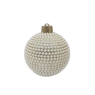 9" White & Gold Pearl Ball Ornament Tabletop Décor by Ashland®