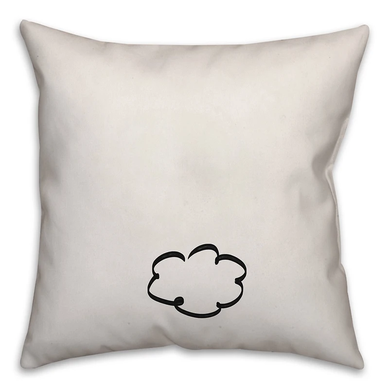 Reversible Bunny Ears & Tail Throw Pillow