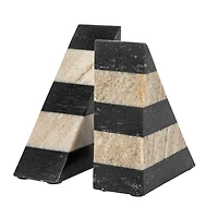 Hello Honey® Brown & Black Decorative Marble Bookends Set