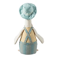 Glitzhome® 15.75" Easter Fabric Boy Duck Figurine