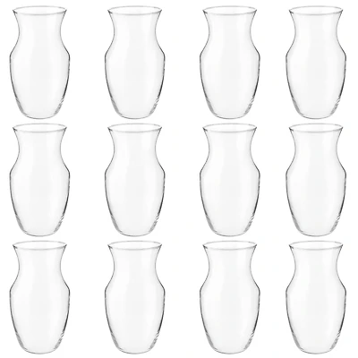 12 Pack: 9" Glass Rose Vase by Ashland®