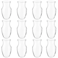 12 Pack: 9" Glass Rose Vase by Ashland®
