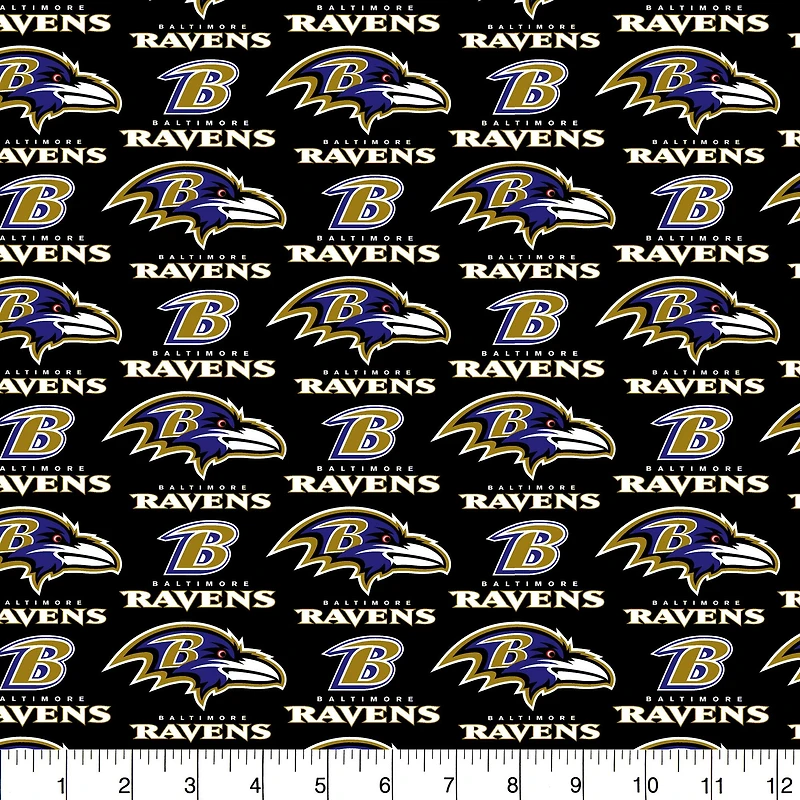 NFL Baltimore Ravens Cotton Fabric