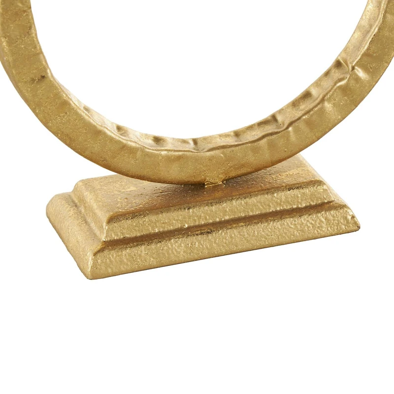 Gold Metal Tapered Candle Holder with Rectangle Base, 2ct.
