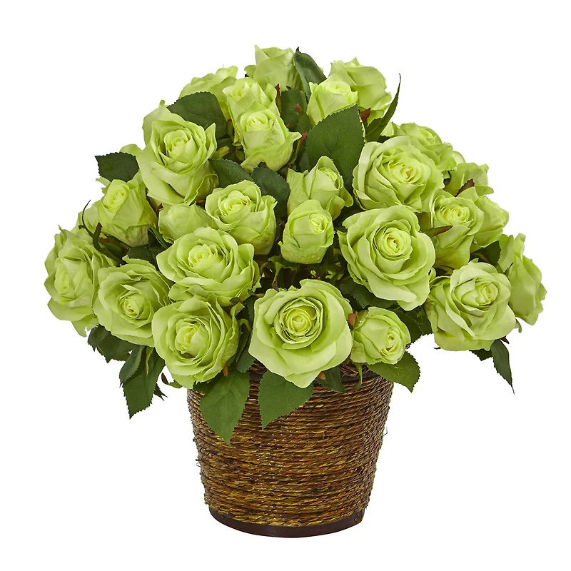 14" Rose Arrangement in Basket