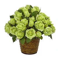 14" Rose Arrangement in Basket
