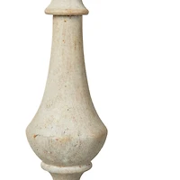 Hello Honey® Robert Stevenson Lighting Magnolia 18.5" Matte Black 3-Light White Washed Wood and Metal Chandelier