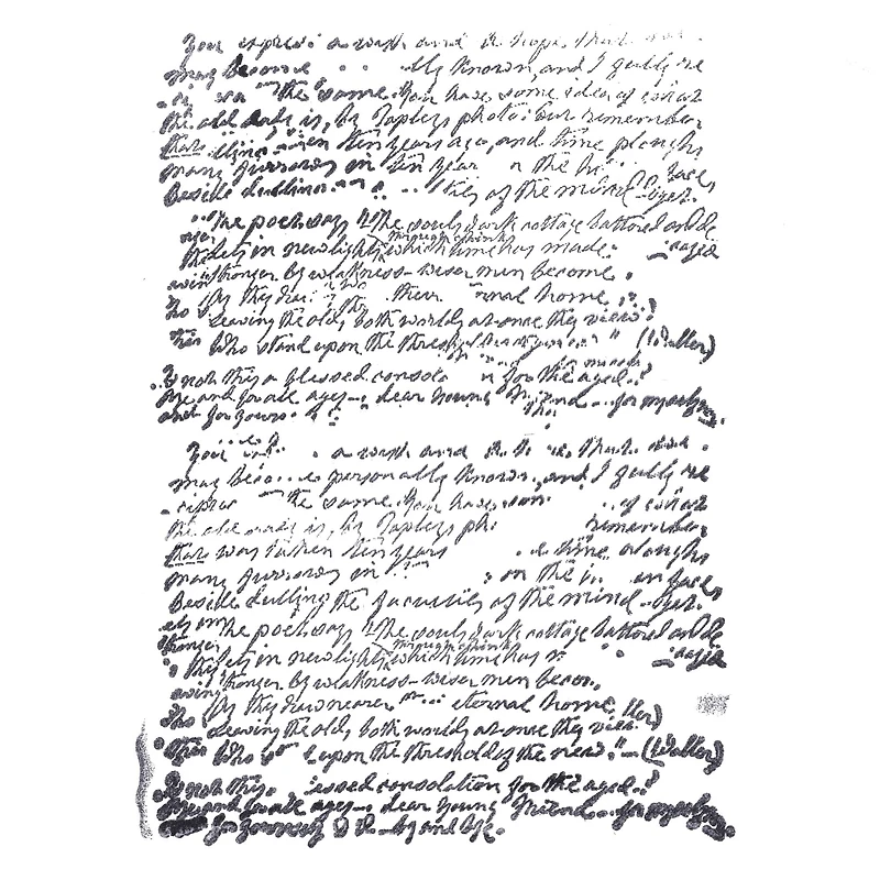 6 Pack: Manuscript Wood Stamp by Recollections™