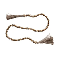 Hello Honey® Wood Beaded Garland with Jute Tassels