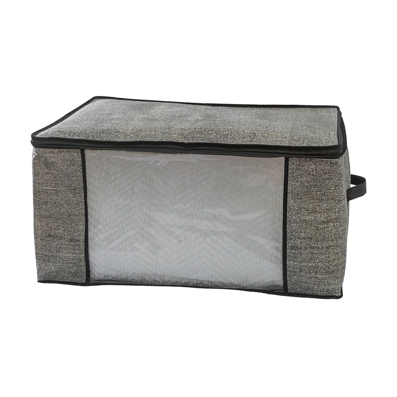 Simplify Black Blanket Storage Bag Set