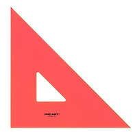 Pro Art® 12" Fluorescent 45/90 Triangle With Finger Lift
