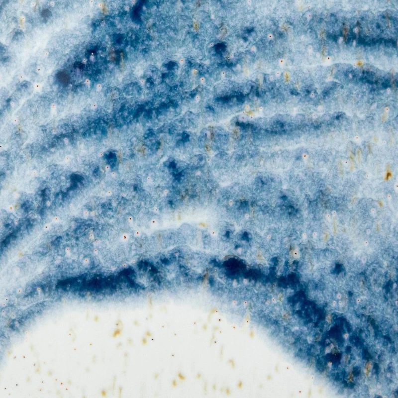 Hello Honey® 10oz. Cream & Blue Glaze Hand-Painted Stoneware Mug, 12ct.