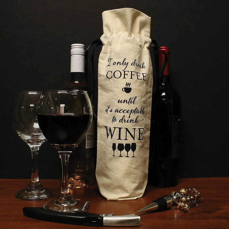 Personality Case™ Coffee Canvas Wine Bag