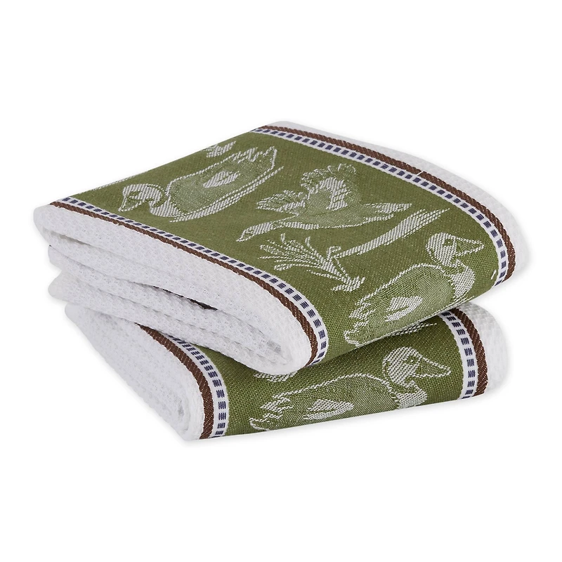 DII® Duck Jacquard Dish Towels, 2ct.