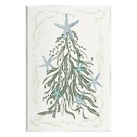 Stupell Industries Nautical Christmas Tree Sea Life Wall Plaque Art