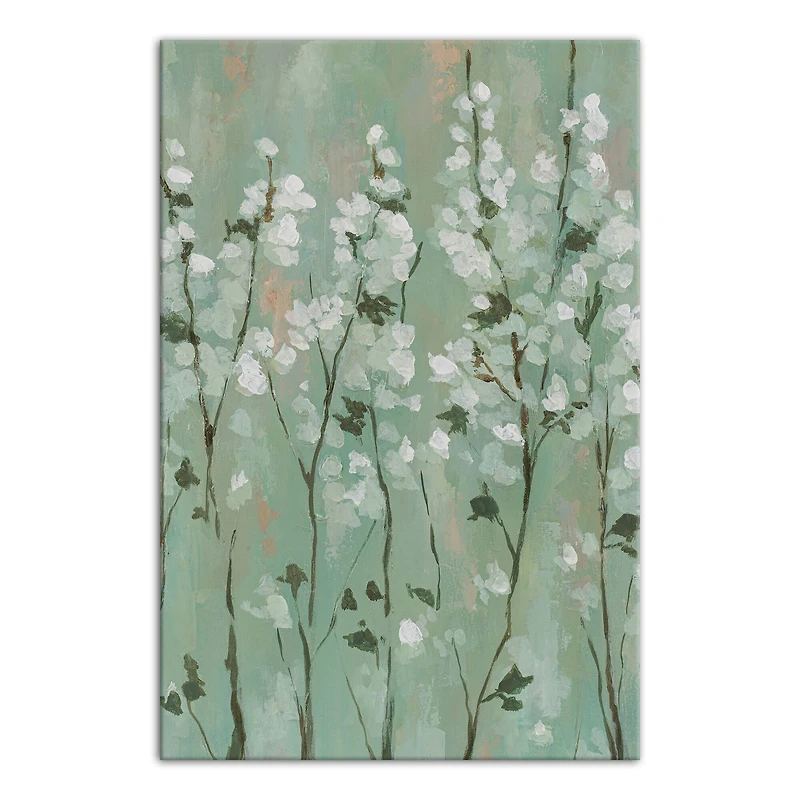 Green Cherry Blossom 24" x 36" Canvas Wall Art