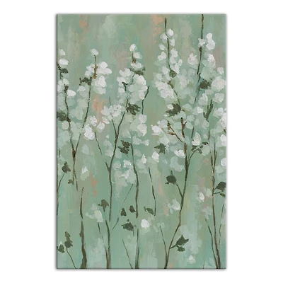 Green Cherry Blossom 24" x 36" Canvas Wall Art
