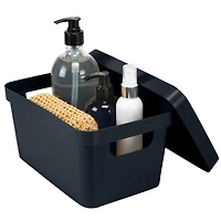 Simplify Small Charcoal Vinto Storage Box with Lid