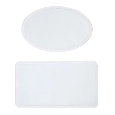 Rectangle & Oval Sublimation Patches, 8ct. by Make Market®