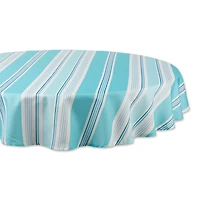DII® Beach House Stripe Print Outdoor Tablecloth 60 Round