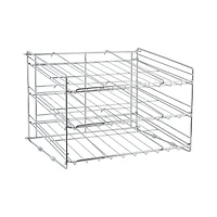 Organize It All Chrome Deluxe 3 Tier Can Storage Rack