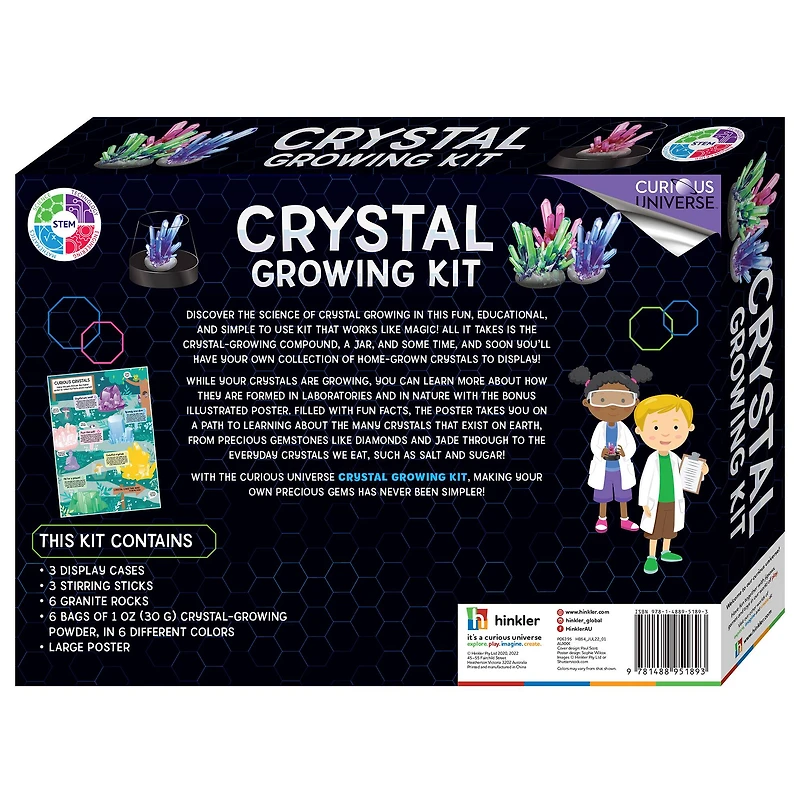 Hinkler Curious Universe™ Crystal Growing Science Kit