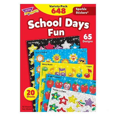 Trend Enterprises, Inc. School Days Sparkle Stickers®, 648ct.