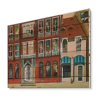 Designart - Red Facade of Shop In Paris I