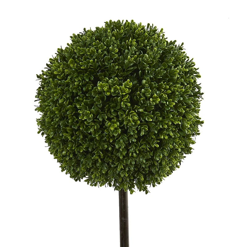 3.5ft. Boxwood Ball Topiary Tree in White Tower Planter