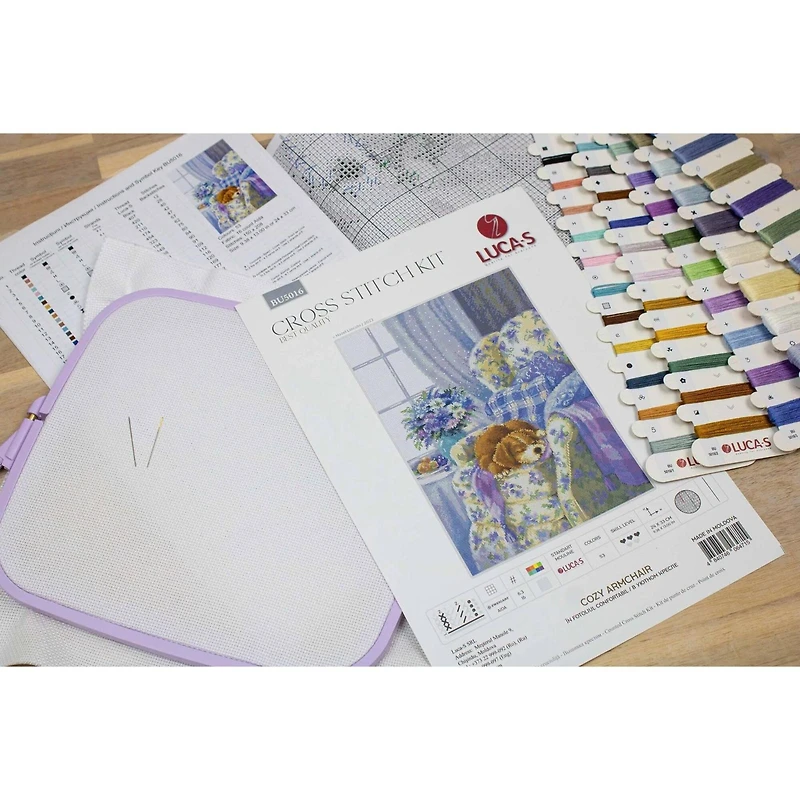 Luca-S Cozy Armchair Counted Cross-Stitch Kit