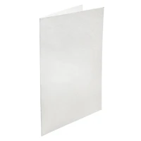 JAM Paper White Metallic Handmade Folders, 100ct.