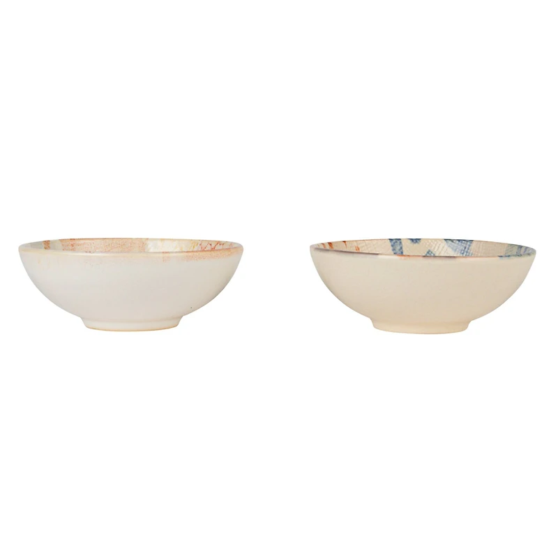 Hello Honey® 4.75" Compact Abstract Elegance Stoneware Bowl Set