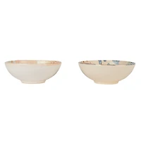Hello Honey® 4.75" Compact Abstract Elegance Stoneware Bowl Set