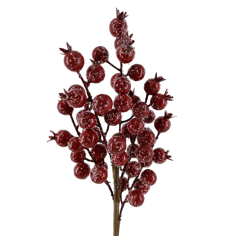 13" Dark Red Iced Berry Pick by Ashland®