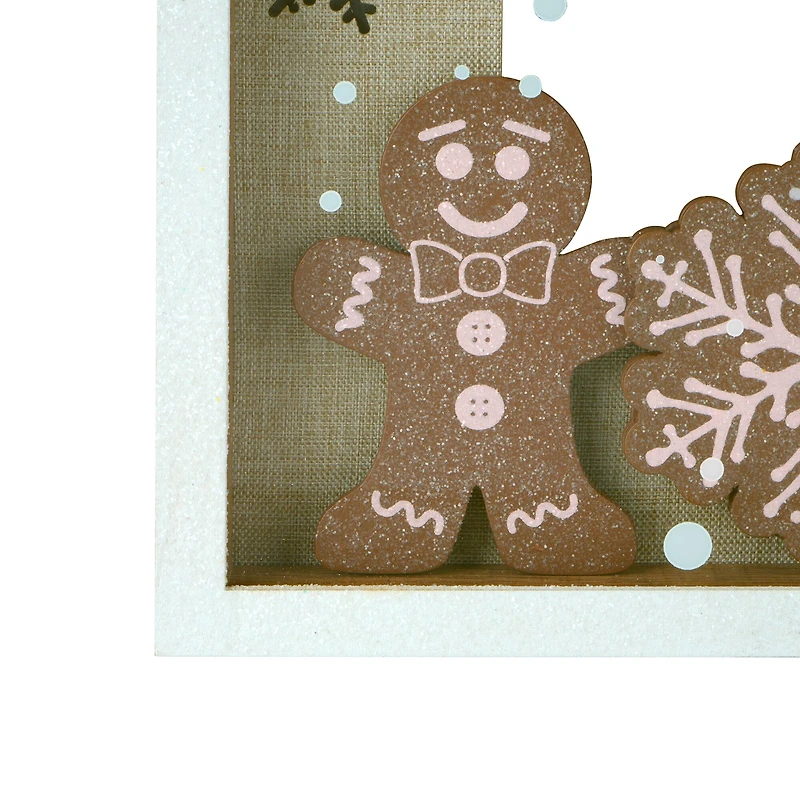 5" x 7" Gingerbread Cookies Light-Up Tabletop Frame by Studio Décor®