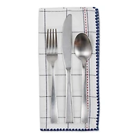 Kitchen Windowpane Embellished Napkin, 4ct.
