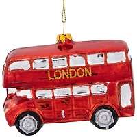 4.5" Red Double Decker London Tour Bus Christmas Ornament