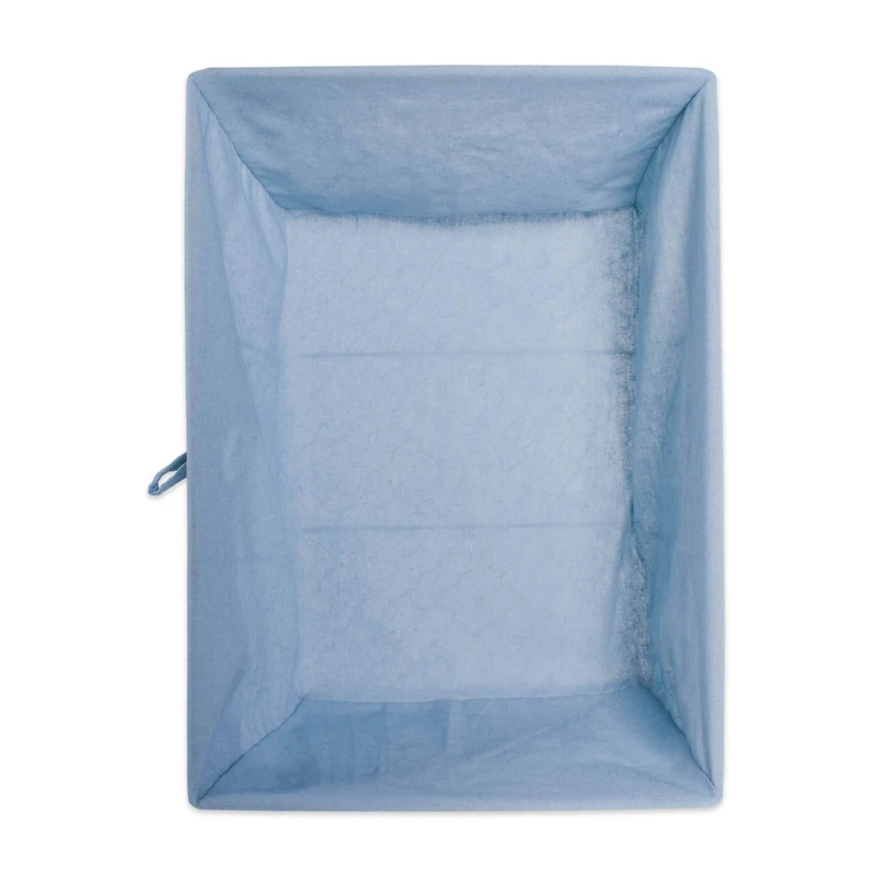 DII® Antique White Chicken Wire Basket with Washed Denim Liner