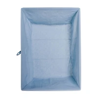 DII® Antique White Chicken Wire Basket with Washed Denim Liner