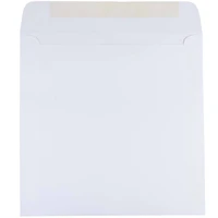 JAM Paper 8.5" x 8.5" White Square Invitation Envelopes