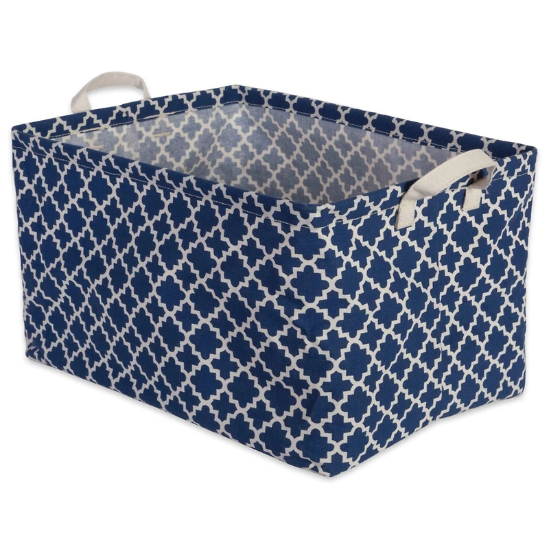 DII® Nautical Blue Lattice Laundry Bins