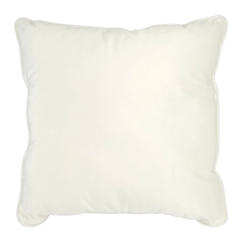 18" Velvet Pillow with Piping by Ashland®