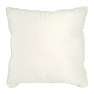 18" Velvet Pillow with Piping by Ashland®