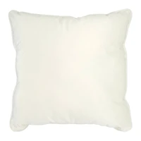 18" Velvet Pillow with Piping by Ashland®