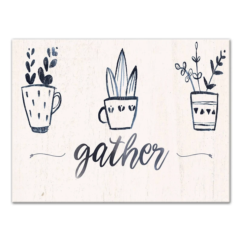 Gather 14" x 11" Canvas Wall Art