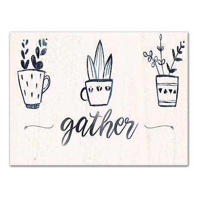 Gather 14" x 11" Canvas Wall Art